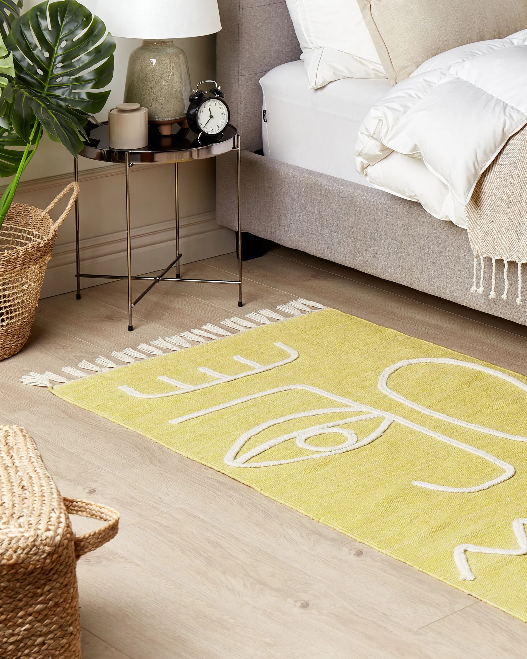 Outdoor Rug YAVU Yellow 80 x 150 cm_852433