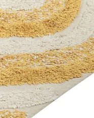 Rug BINGOL Yellow 140 x 200 cm Cotton_839474
