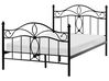 Bett mit Lattenrost Metall ANTLIA 120 x 200 cm Schwarz