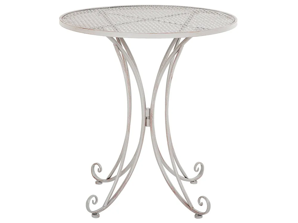 Outdoor Bistrotisch CILENTO 71 cm 71 cm Metall Grau
