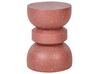 Side Table FALIRO 37 cm 37 cm Terrazzo Effect Red