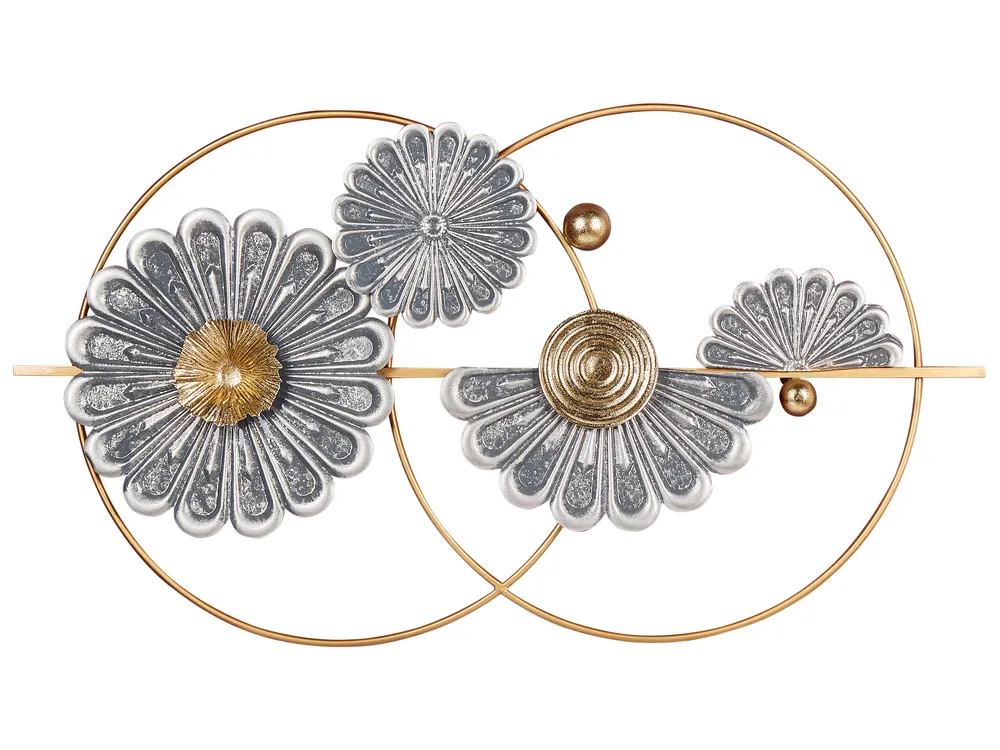 Wandobjekt Blume PROMETHIUM Metall 51 cm Gold