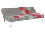 Sofa Bed 3 Seater OLSKER Velvet Light Grey_678087