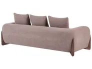 Sofa 3 Seater VINLIDEN Boucle Brown_1048497
