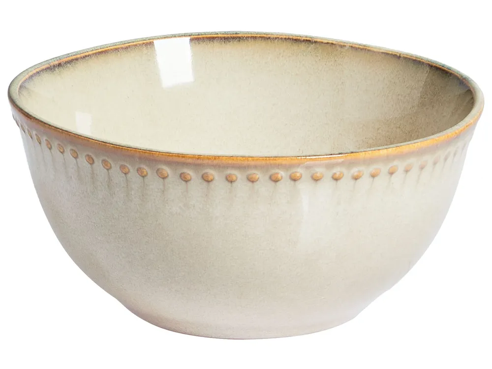 Tafelservice 12-teilig CHERVIL Steinzeug Hellbeige_956509