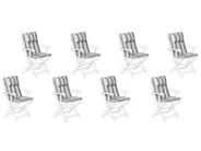 Sitzauflagen 8er Set MAUI 40 x 54 cm Bunt_769711