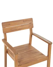 Gartenstuhl 2er Set FORNELLI Akazienholz Braun_823592