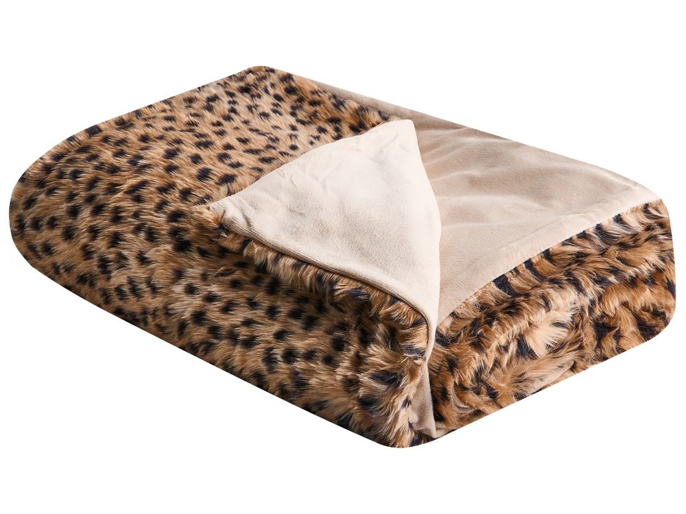 Sprei KUDELI Nepbont 150 x 200 cm Bruin