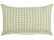 Dekokissen 2er Set TALYA 40 x 60 cm Olivgrün Kariertes Muster_902183