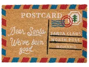 Doormat KATALLA Natural 40 x 60 cm Christmas Motif Coir_1036225