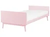 Bett mit Lattenrost Kiefernholz BONNAC 90 x 200 cm Pastellrosa