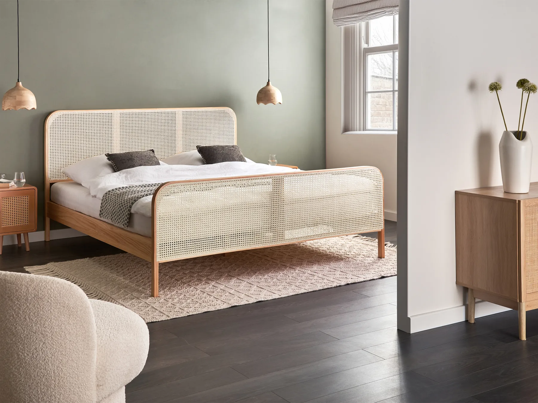 Bed Pine Wood GONFARON 180 x 200 cm (EU Super King) Light Brown_977122