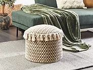 Pouf PIRAK Baumwolle Hellbeige_1184907