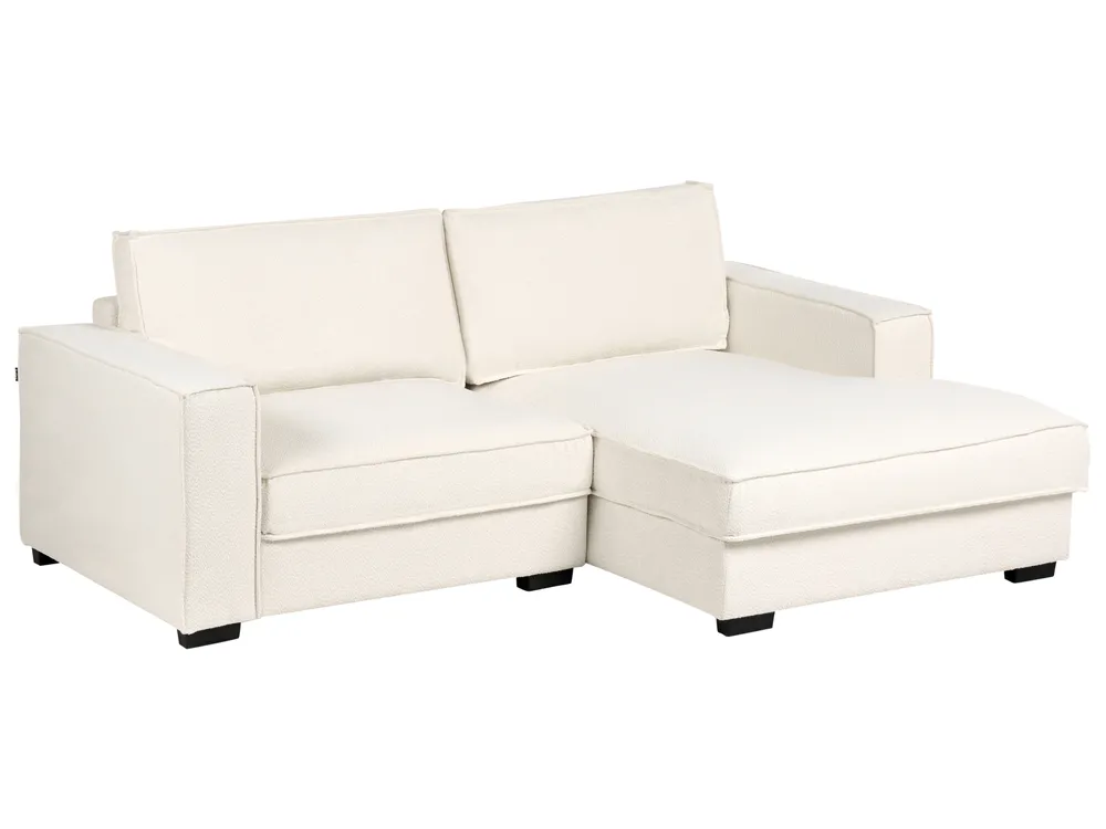 Corner Sofa KOLDING with Ottoman Boucle Light Beige Left Hand_1008328