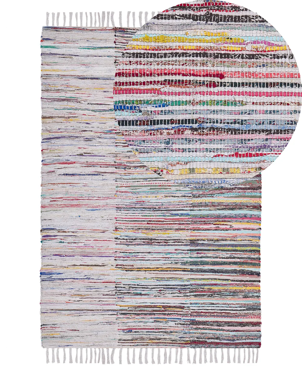 Teppich MERSIN Bunt 140 x 200 cm Baumwolle
