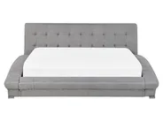 Bett mit Lattenrost Stoff LILLE 160 x 200 cm Grau_812675