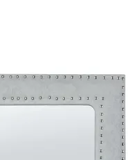 Standspiegel LOCRONAN 150 cm Kunstleder Hellgrau_840600