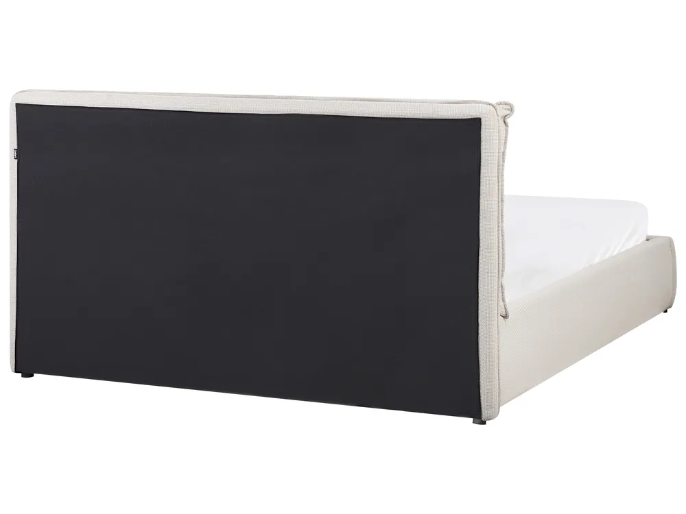Postelja s prostorom za shranjevanje BAJONNA Bež 160 x 200 cm_970670