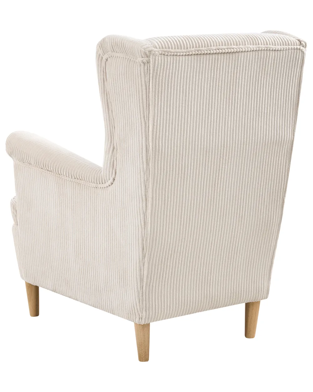 Wingback Chair ABSON Corduroy Light Beige_1027810
