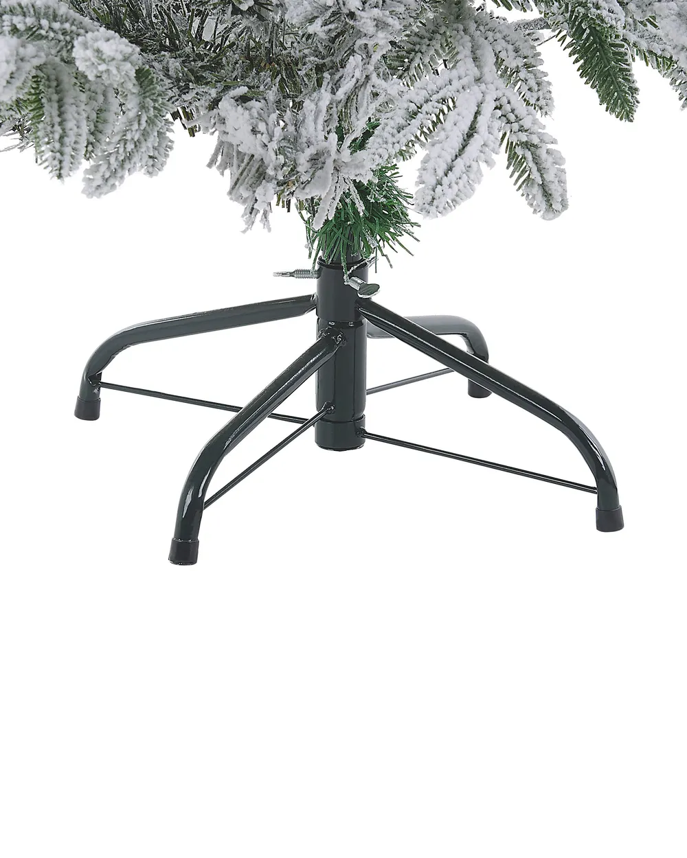 Künstlicher Weihnachtsbaum mit Schnee BASSIE 120 cm Weiß_783330