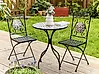 Bistro Set klappbar CARPINO Metall Schwarz