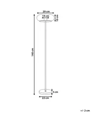 LED Stehlampe NITH mit Dimmer Glas Weiß_1106987