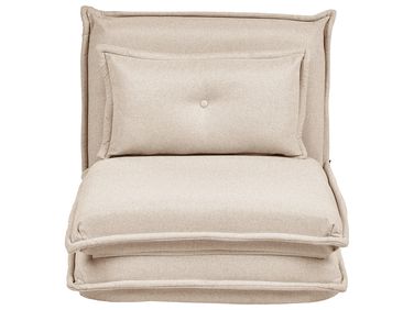 1-Sitzer Schlafsofa DELLEN Stoff Beige | Beliani.de