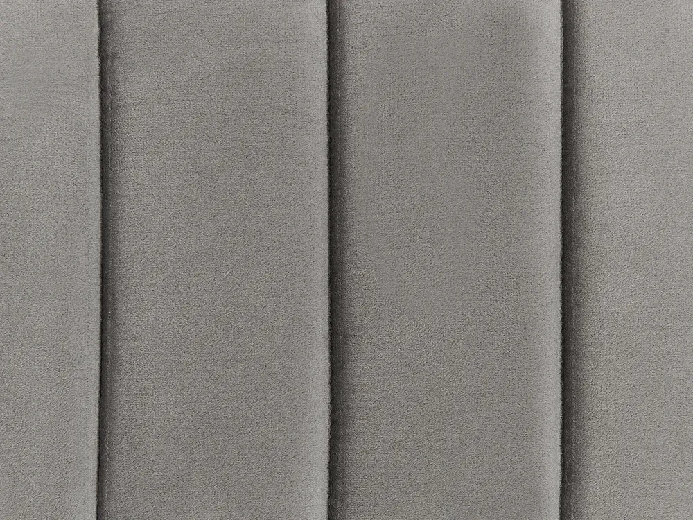 Bett mit Stauraum VION Samtstoff Grau 160 x 200 cm_826760