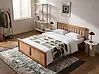 Bed Pine Wood OLENDON 140 x 200 cm (EU Double) Brown