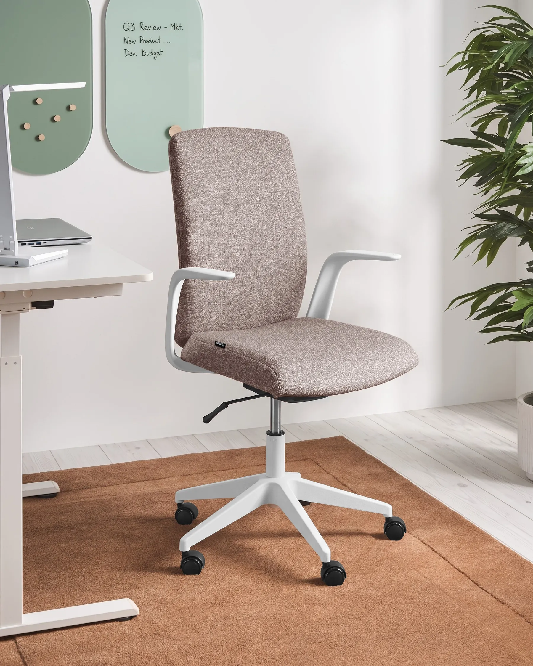Office Chair CAPTAIN Fabric Brown_1077560