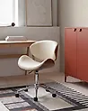 Schreibtischstuhl ROTTERDAM Kunstleder Hellbeige
