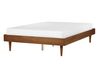 Bett mit Lattenrost TOUCY 140 x 200 cm Braune Esche