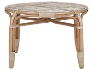 Lounge Set mit Tisch 4-Sitzer BRINDISI Rattan Naturfarben_796595