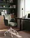 Bürostuhl DRYDEN Cord Dunkelgrün