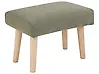 Hocker TAKOMA Stoff Grün