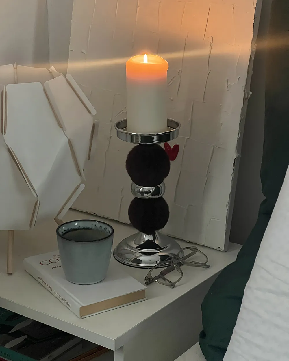 Kerzenständer PADRE 38 cm Glas Braun_880291