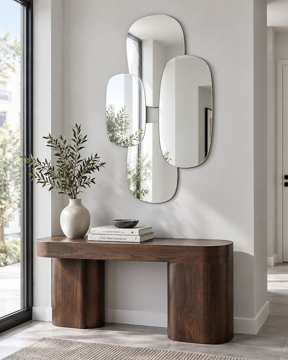 Miroir VOUZON 80 cm 120 cm Argenté