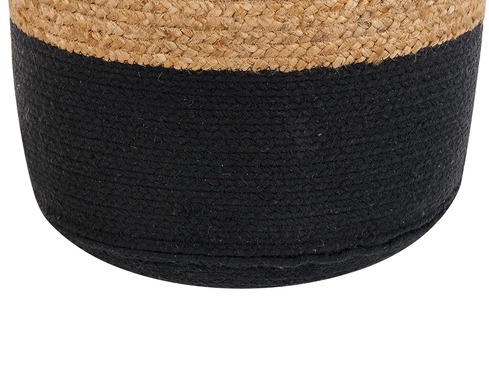Pouffe DALAMA Jute Black_824357