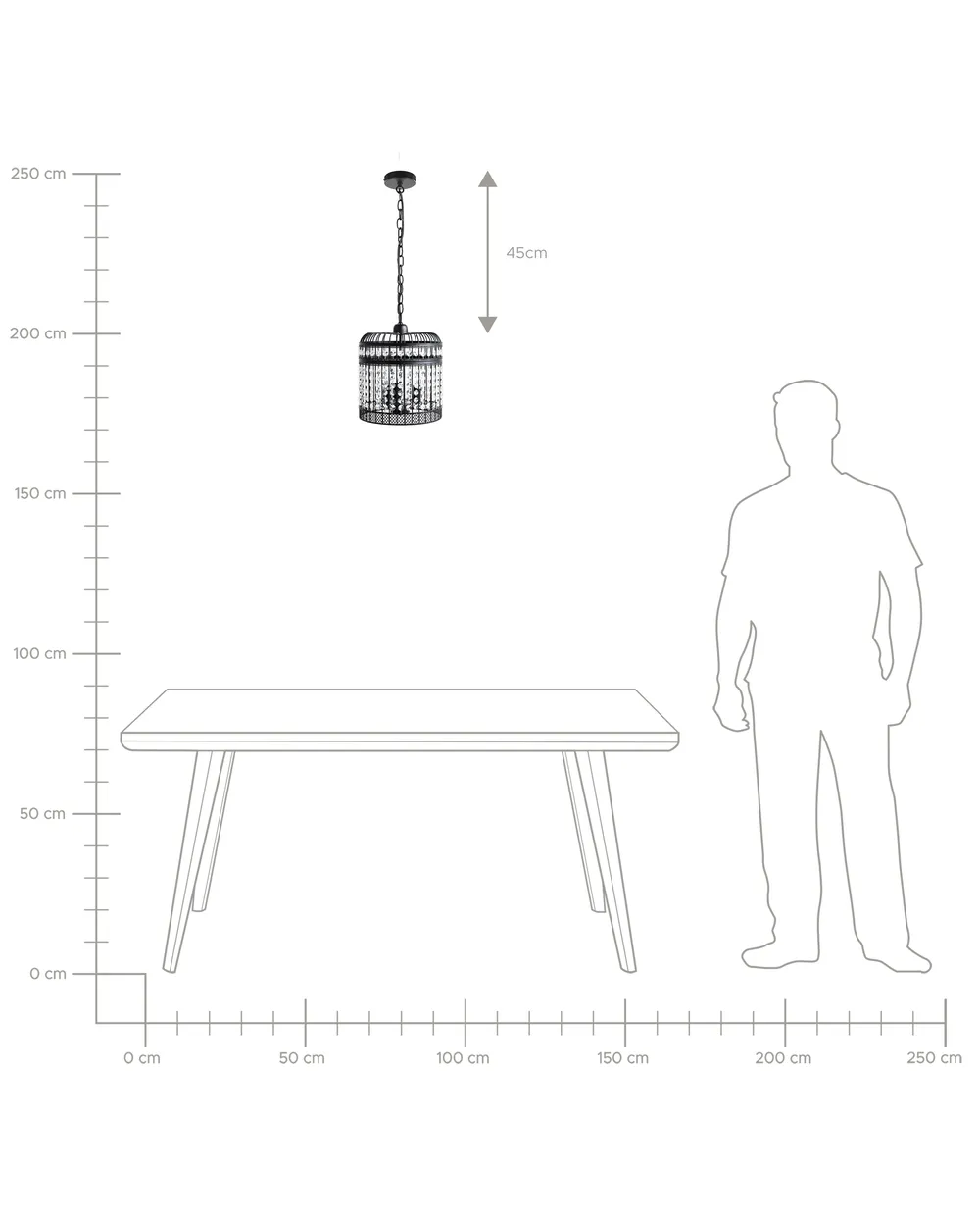 Pendant Lamp CELON Metal Black_749100