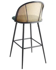 Set of 2 Bar Chairs CORNELL Metal Green_970234