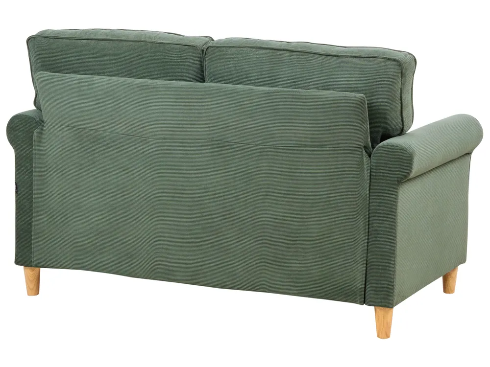 Sofa 2 Seater RONNEBY Corduroy Dark Green_901414