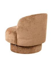 Swivel Armchair AYLO Chenille Golden Brown_1027805