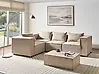 Modul Ecksofa 4-Sitzer AXEBO Bouclé Beige rechtsseitig