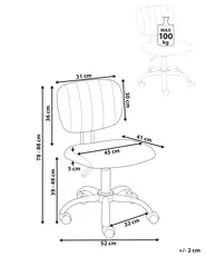 Schreibtischstuhl BUBBLY Stoff Hellbeige_1053915
