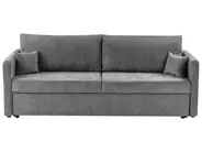 Sofa Bed 3 Seater BLEIK with Storage Chenille Light Grey_944953