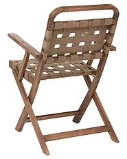 Set of 2 Garden Chairs MILZANO Acacia Wood Brown_1156066