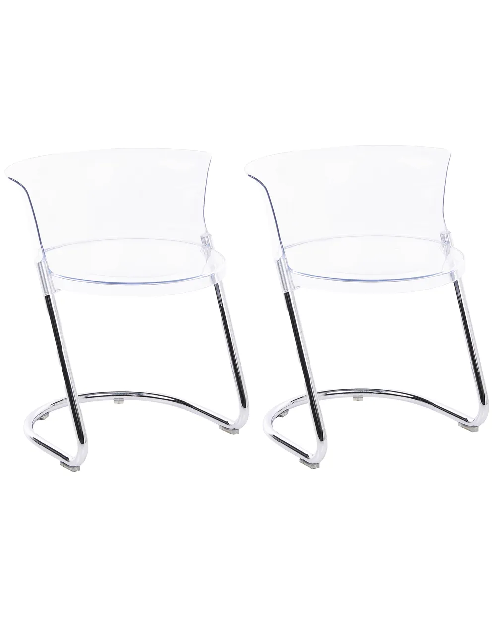 Esszimmerstuhl 2er Set OSHKOSH Transparent