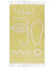 Outdoor Rug YAVU Yellow 80 x 150 cm_852433