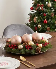 LED Kerzen 3er Set AMBROSIA 11 cm Gold_1093498