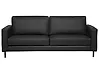 Sofa 3-Sitzer SAVALEN Echtleder Schwarz